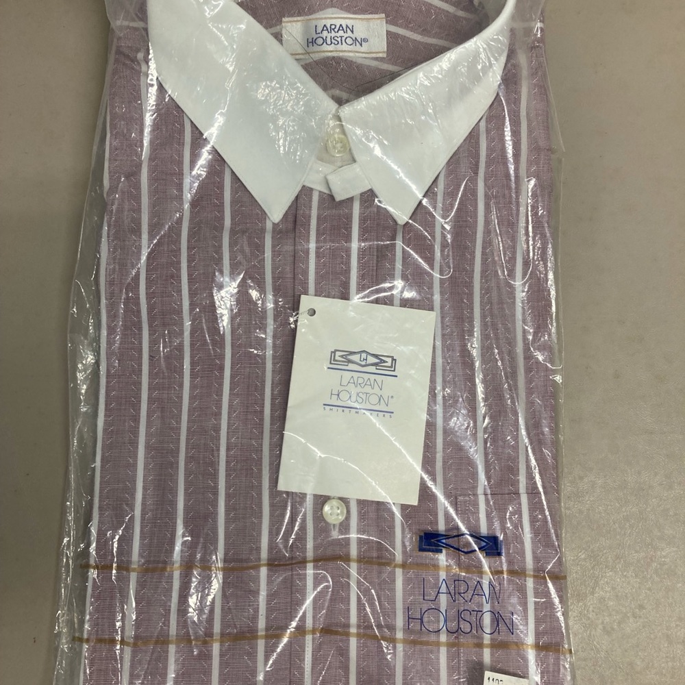 “Laran Houston” Man’s Vintage Dress Shirt NWT 15.5 x 33
